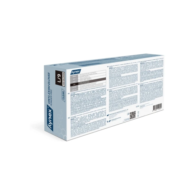 Handschoen Hynex vinyl L transparant 4.5gr 100 stuks