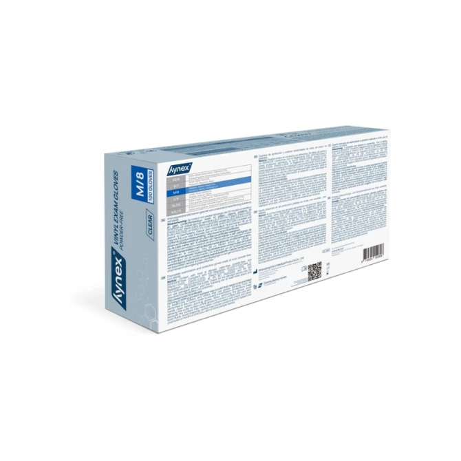 Handschoen Hynex vinyl M transparant 4.5gr 100 stuks