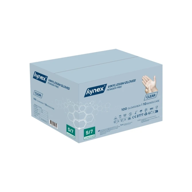 Handschoen Hynex vinyl S transparant 4.5gr 100 stuks