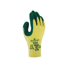 Handschoen Showa 310 grip latex M groen/geel Handschoen Showa 310 grip latex M groen/geel