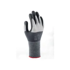 Handschoen Showa 381 grip nitril L grijs Handschoen Showa 381 grip nitril L grijs