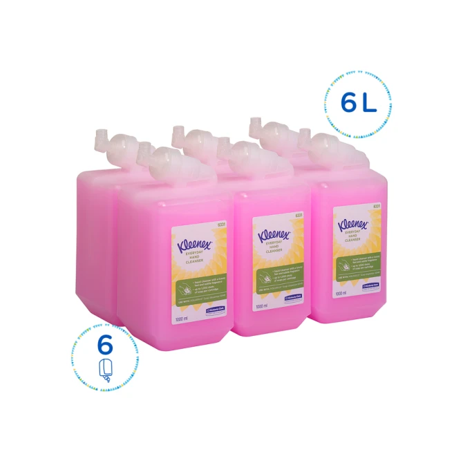 Handzeep Kleenex vloeibaar roze 1000ml 6331