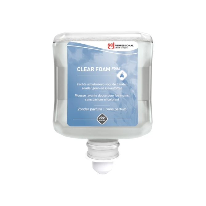Handzeep SCJ Clear Foam Pure parfumvrij 1000ml