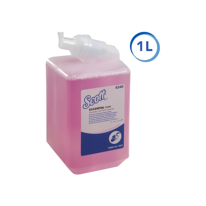Handzeep Scott Essential foam roze 1000ml 6340
