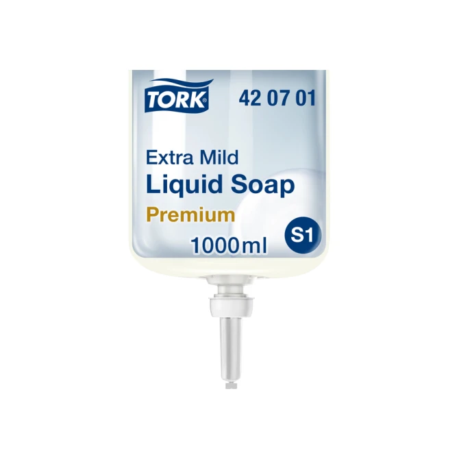 Handzeep Tork S1 Premium vloeibaar 1000ml gevoelige huid 420701