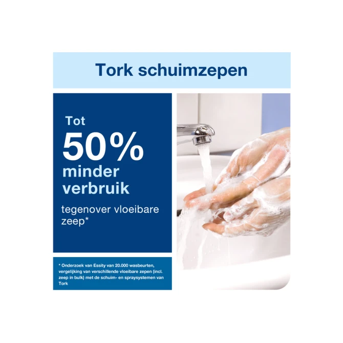 Handzeep Tork S4 Premium schuim 1000ml gevoelige huid 520701