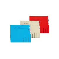 Hangmap Djois Secolor recycled lateraal voor legbord rood
