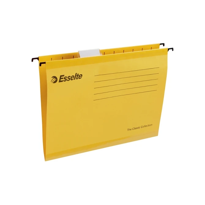 Hangmap Esselte Classic A4 V-bodem 345x240mm geel