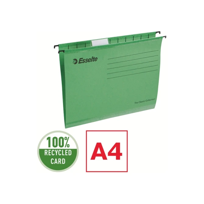 Hangmap Esselte Classic A4 V-bodem 345x240mm groen