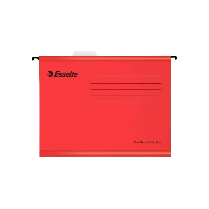 Hangmap Esselte Classic A4 V-bodem 345x240mm rood