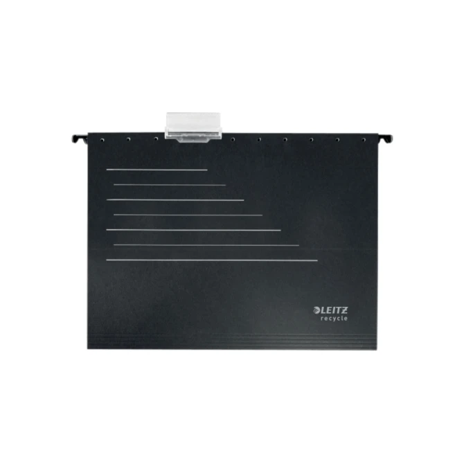 Hangmap Leitz Alpha Recycle A4 verticaal V-bodem zwart