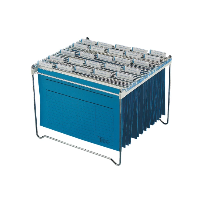 Hangmappenrek Durable  t.b.v. 30-40 mappen chroom