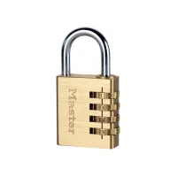 Hangslot Master Lock combinatieslot messing 40mm