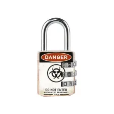 Hangslot Masterlock 3-cijfer combinatie 30mm danger motief Hangslot Masterlock 3-cijfer combinatie 30mm danger motief