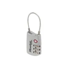 Hangslot Masterlock 3-cijfer combinatie TSA met kabel assorti in willekeurige kleur 30mm Hangslot Masterlock 3-cijfer combinatie TSA met kabel assorti in willekeurige kleur 30mm