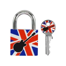 Hangslot Masterlock 30mm gitaar motief Hangslot Masterlock 30mm gitaar motief