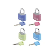 Hangslot MasterLock 4 assorti alu 20mm 4 stuks Hangslot MasterLock 4 assorti alu 20mm 4 stuks