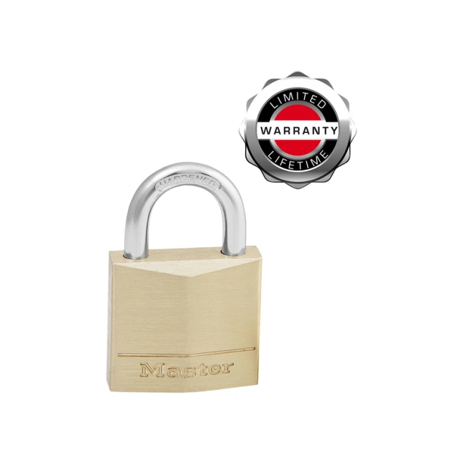 Hangslot MasterLock 4 gelijksluitend messing 30mm 4 stuks