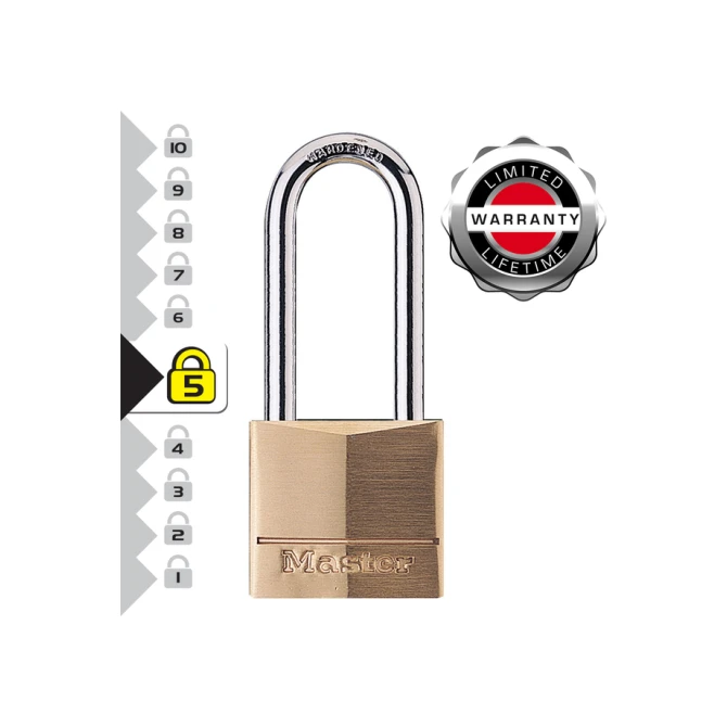 Hangslot MasterLock beugel 51mm messing 40mm