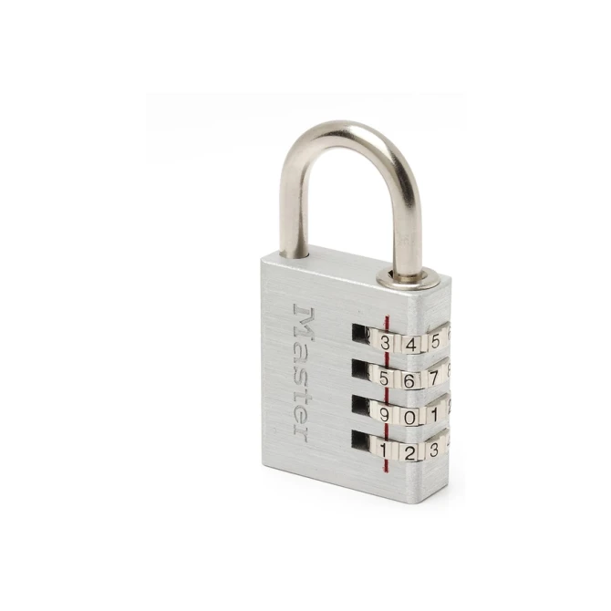 Hangslot MasterLock combinatieslot aluminium 40mm