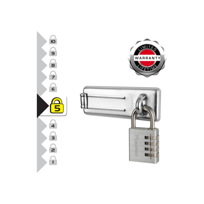 Hangslot MasterLock overval + aluminium 40mm