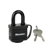 Hangslot MasterLock stiftcilinder gelamineerd staal 40mm Hangslot MasterLock stiftcilinder gelamineerd staal 40mm