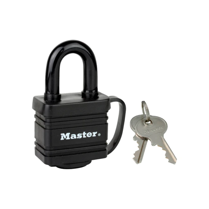 Hangslot MasterLock stiftcilinder gelamineerd staal 40mm
