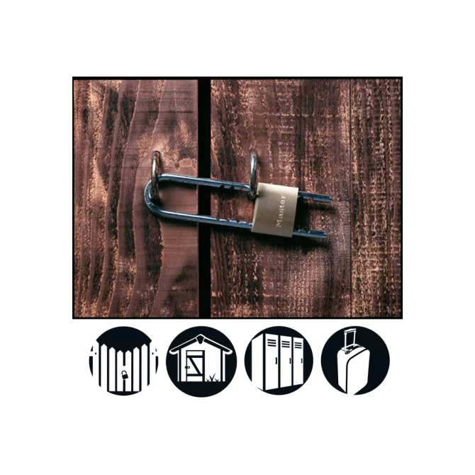 Hangslot MasterLock verstelbaar messing 50mm