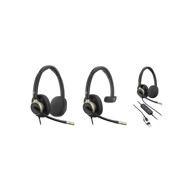 Headset HP Poly Mission 825 Stereo USB