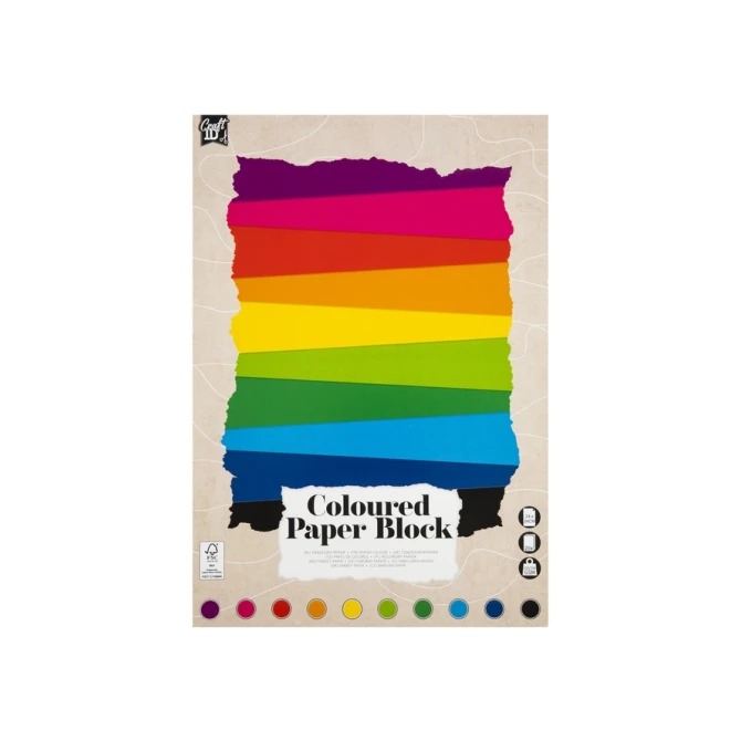 Hobbykarton CarftID 24x34cm 120-220gr 20 vel 10 kleuren