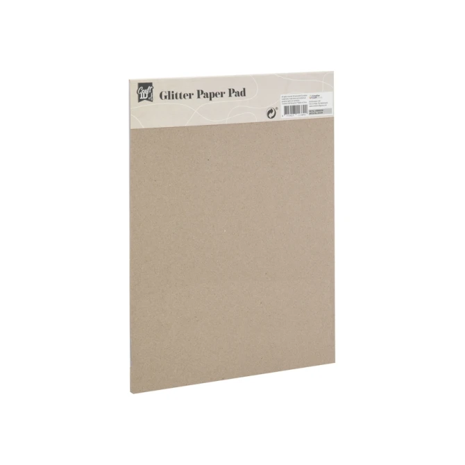 Hobbykarton CarftID glitter 24x34cm 180gr 10 vel 10 kleuren