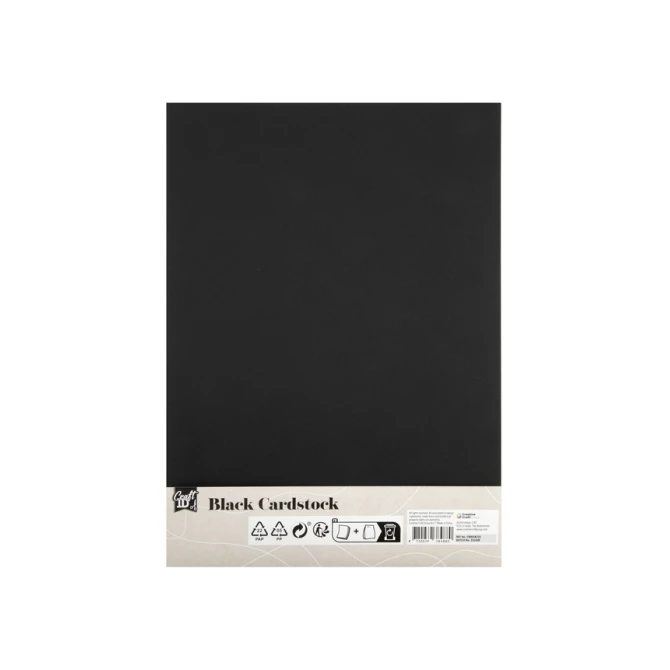 Hobbykarton CraftID A4 220gr zwart 10 vel