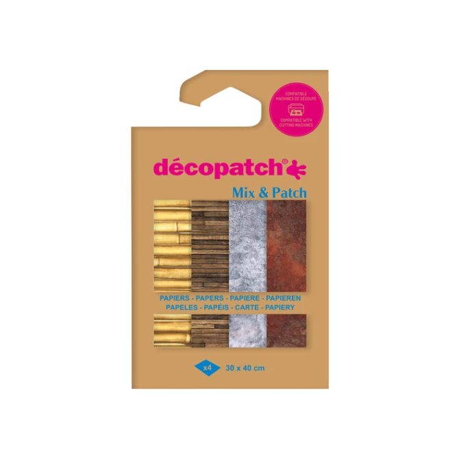 Hobbypapier Décopatch 30x40cm set à 4 vel thema Materials