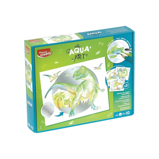 Hobbyset Maped Creativ Aqua'Art dinosaurus 14-delig assorti
