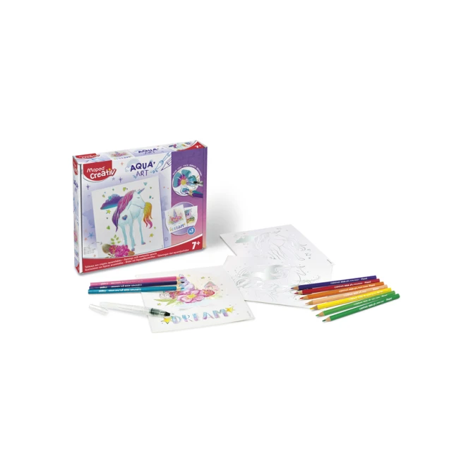 Hobbyset Maped Creativ Aqua'Art eenhoorn 14-delig assorti