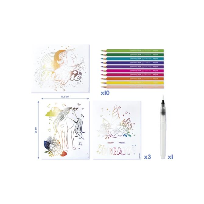 Hobbyset Maped Creativ Aqua'Art eenhoorn 14-delig assorti