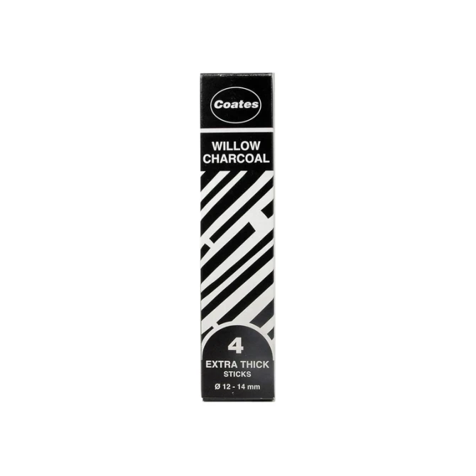 Houtskool Coates 12-14mm doos à 4 stuks