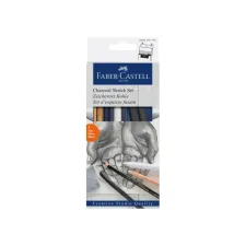 Houtskool Faber-Castell set 7-delig Houtskool Faber-Castell set 7-delig