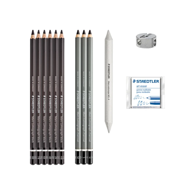 Houtskoolpotloodset  Staedtler Design Journey 12-delig