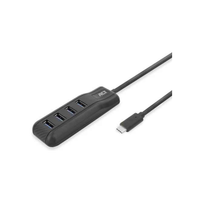 Hub ACT USB-C 3.0 4 poorts USB-A