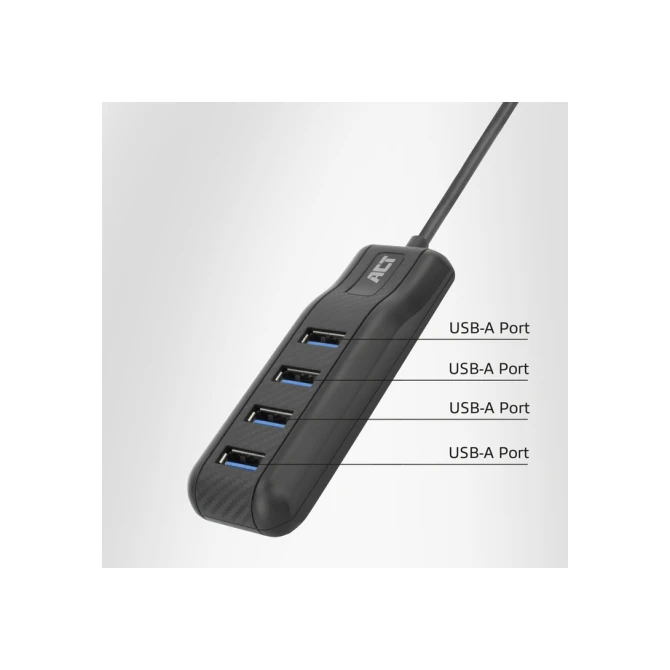 Hub ACT USB-C 3.0 4 poorts USB-A