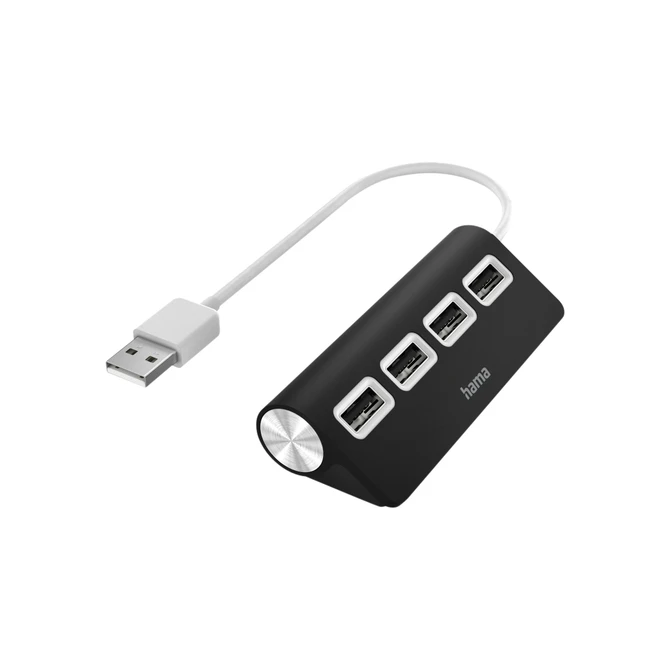 Hub Hama 4-poorts USB 2.0 zwart
