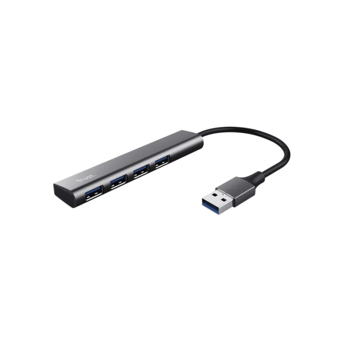 Hub Trust Halyx 4-port USB-A zilver