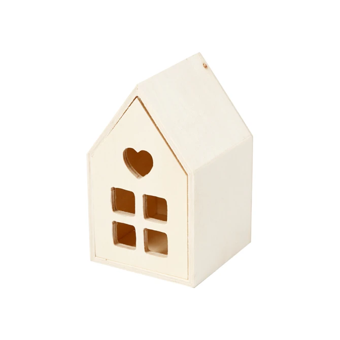 Huis met lade Creativ Company 10.8x6.8 cm hout