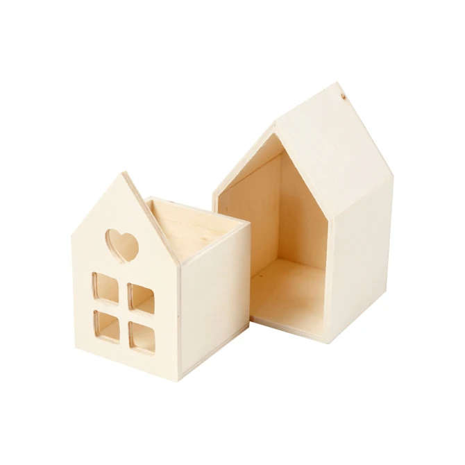 Huis met lade Creativ Company 10.8x6.8 cm hout
