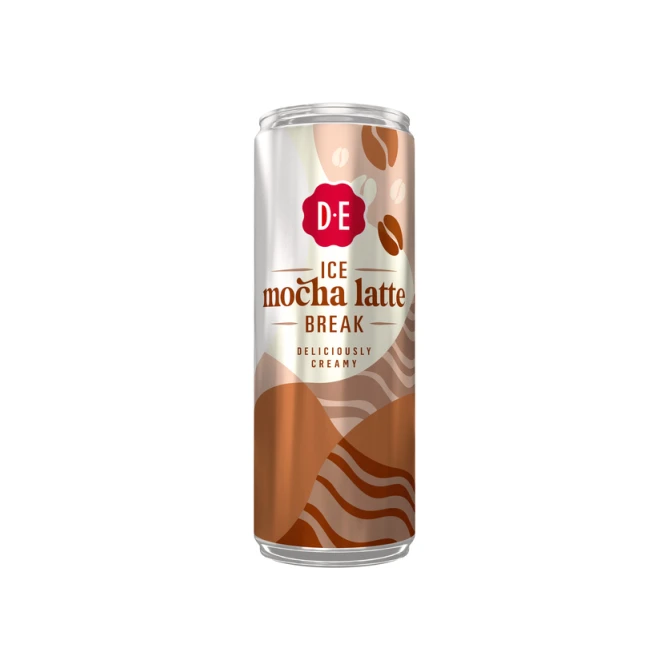 Ijskoffie Douwe Egberts moccha latte blik 250 ml