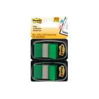 Indextabs 3M Post-it 680 25.4x43.2mm duopack groen 100 vel Indextabs 3M Post-it 680 25.4x43.2mm duopack groen 100 vel