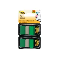 Indextabs 3M Post-it 680 25.4x43.2mm duopack groen 100 vel Indextabs 3M Post-it 680 25.4x43.2mm duopack groen 100 vel