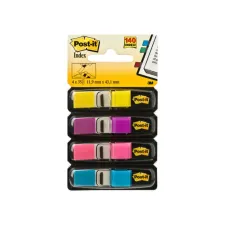 Indextabs 3M Post-it 683 11.9x43.2mm 4 kleuren 140 stuks Indextabs 3M Post-it 683 11.9x43.2mm 4 kleuren 140 stuks
