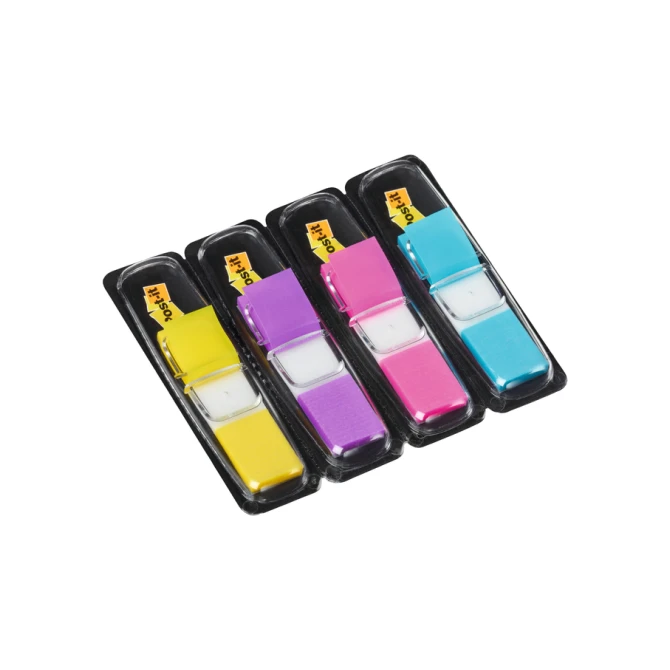 Indextabs 3M Post-it 683 11.9x43.2mm 4 kleuren 140 stuks Indextabs 3M Post-it 683 11.9x43.2mm 4 kleuren 140 stuks